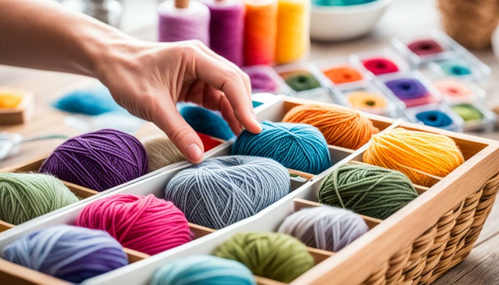 Choosing acrylic yarn for punch needle
