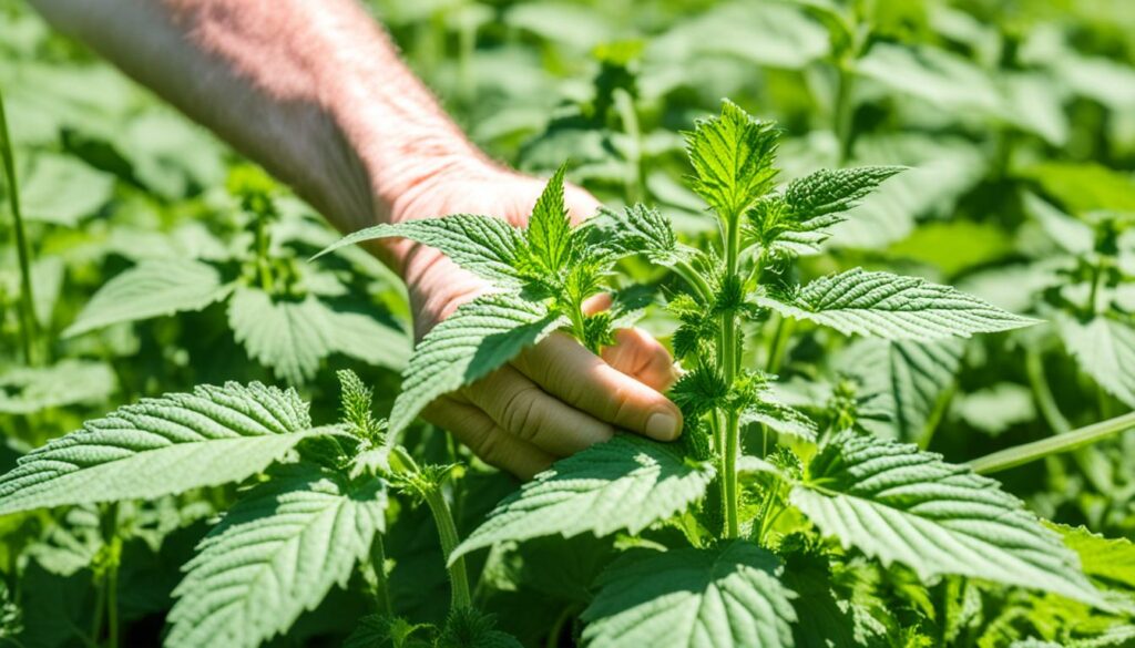 Extracting Nettle Fibres