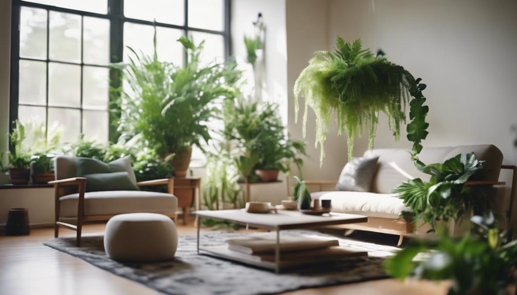 artistic indoor plant decor