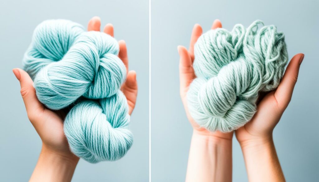 avoiding shrinking cotton yarn