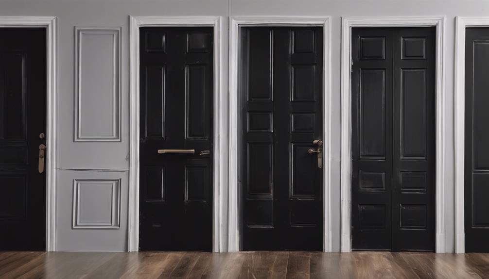 black paint for doors