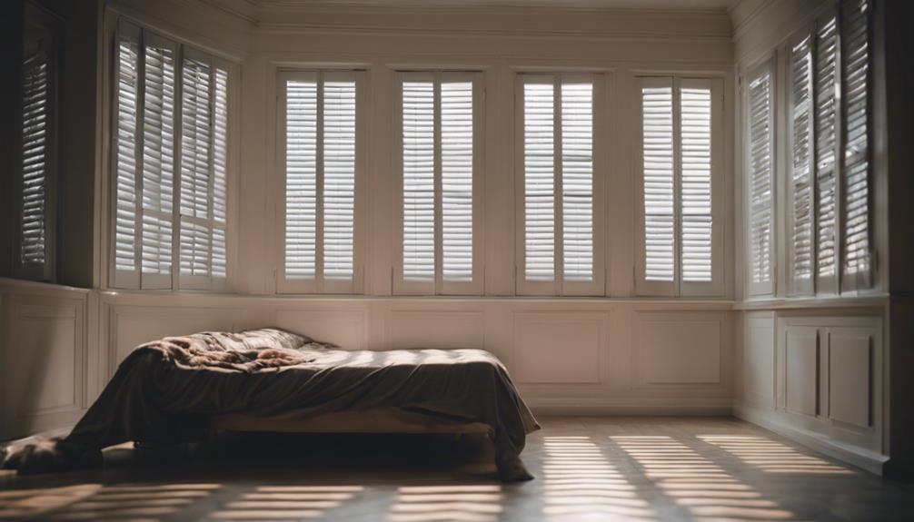 blocking light with shutters