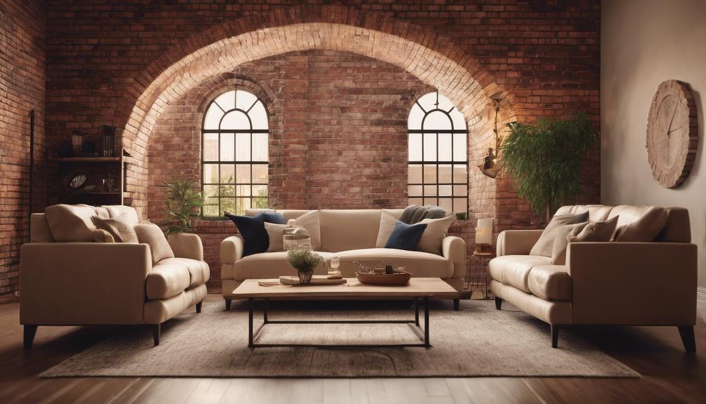 brick arch accent wall