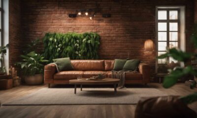 brick living room tutorial