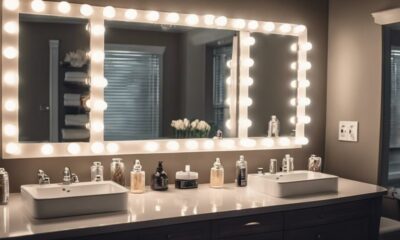 brighten bathroom with bulbs