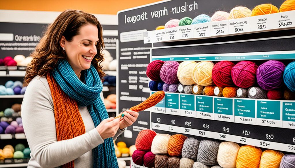 buying yarn for scarf