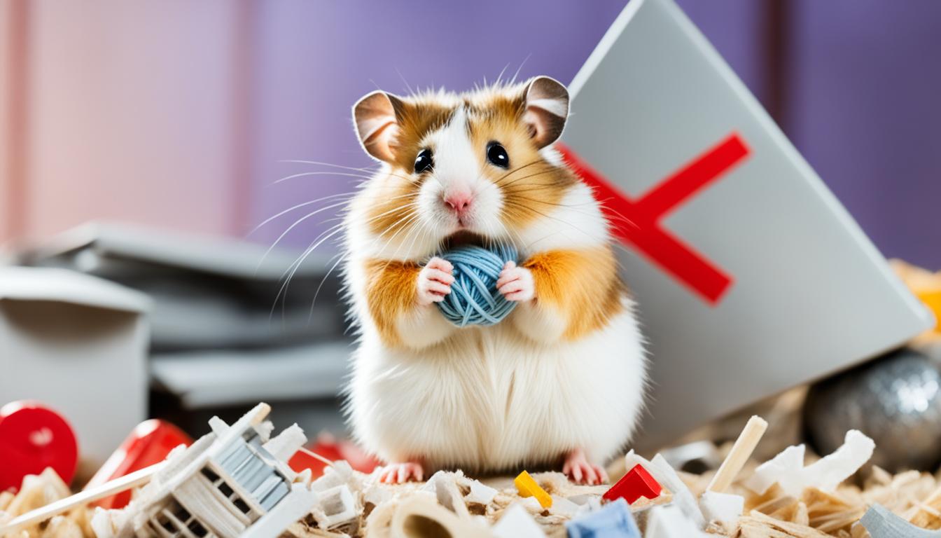 can hamsters chew on yarn