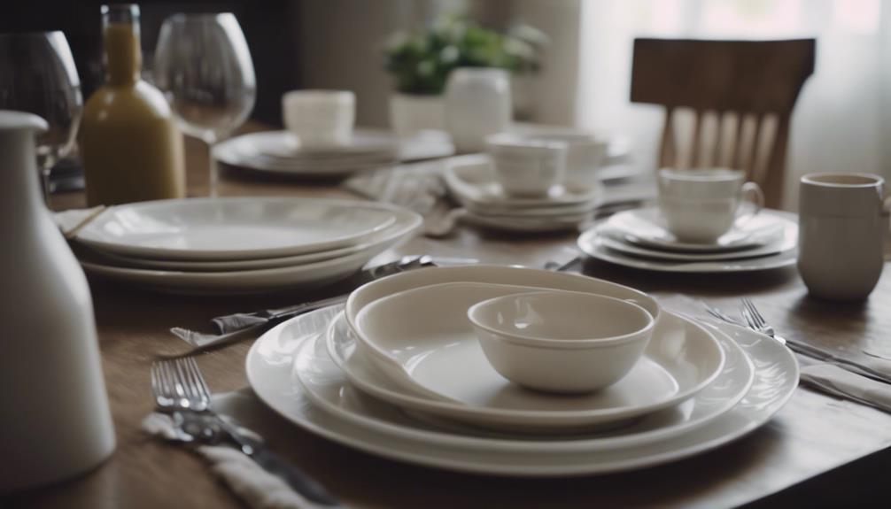 ceramic dishes enhance dining