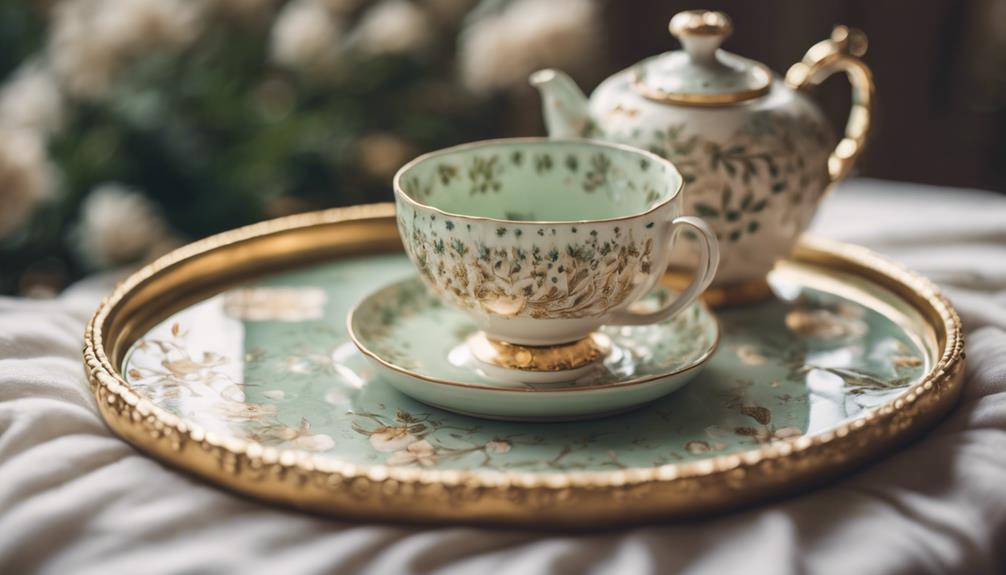ceramic tea trays elegance