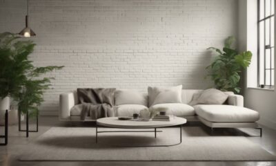 chic white brick interiors