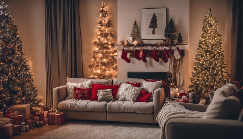 choosing christmas living room