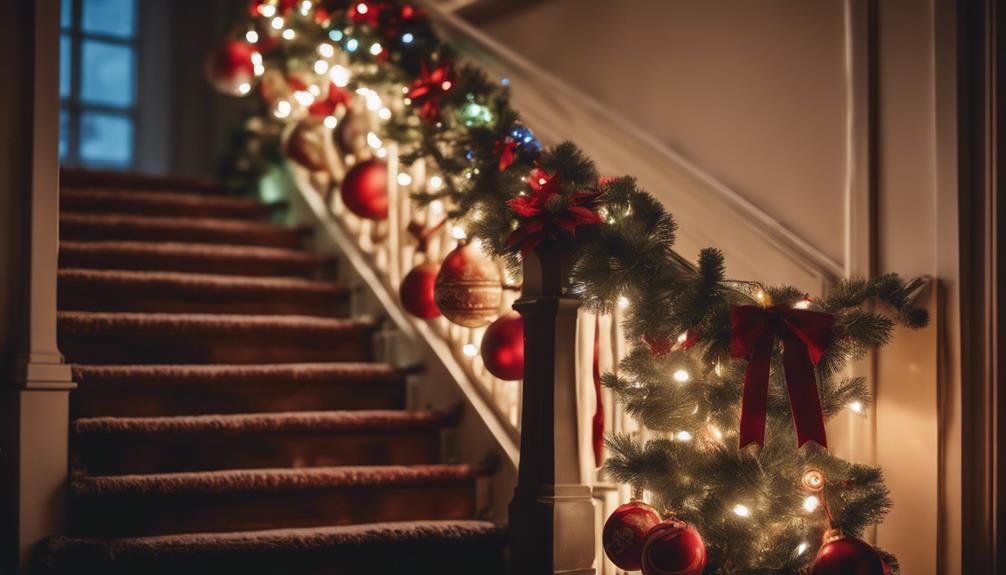 choosing christmas stair decorations