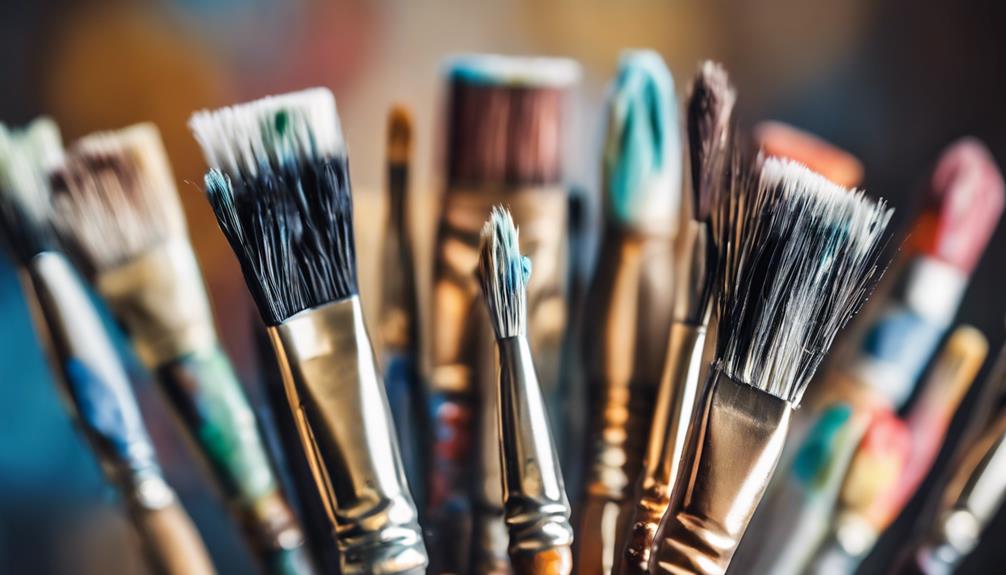 choosing paint and brushes