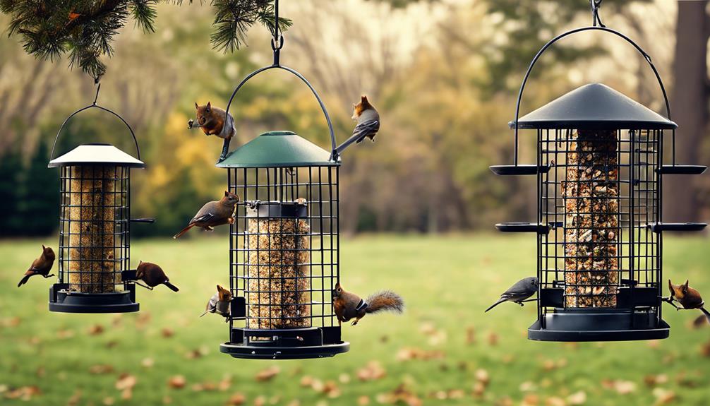 choosing squirrel proof feeders