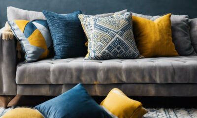 choosing throw pillows for grey couch