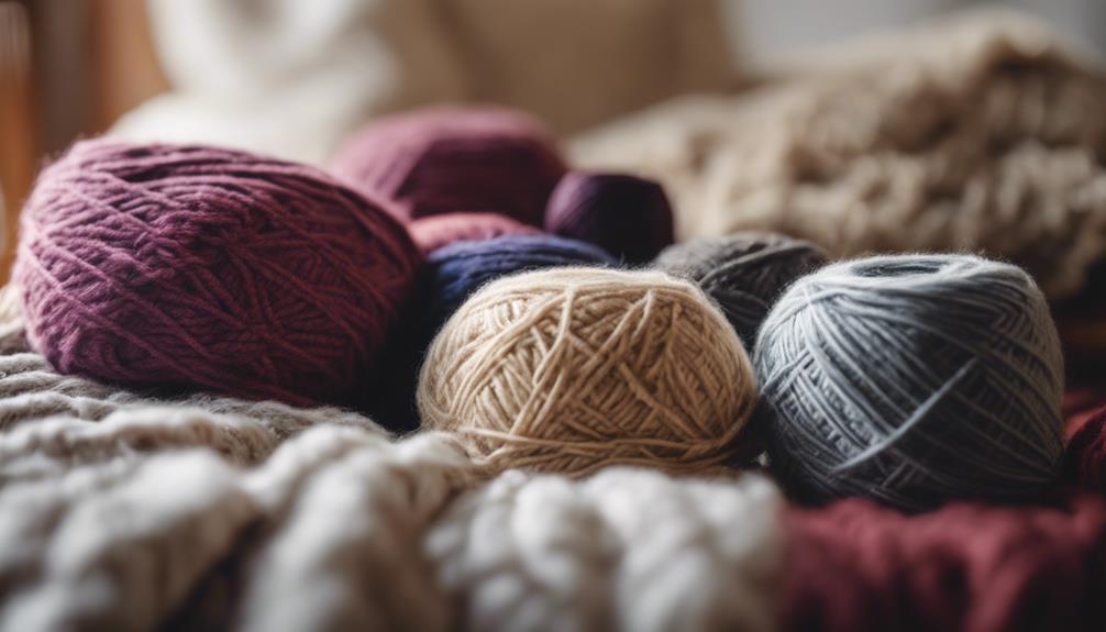 choosing yarn for throw