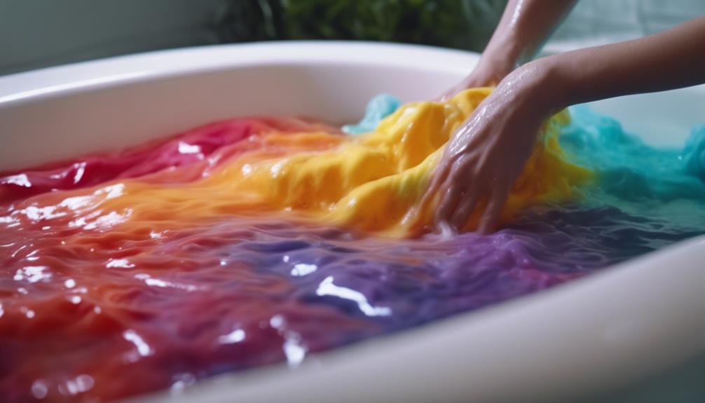 cleaning a dyed comforter