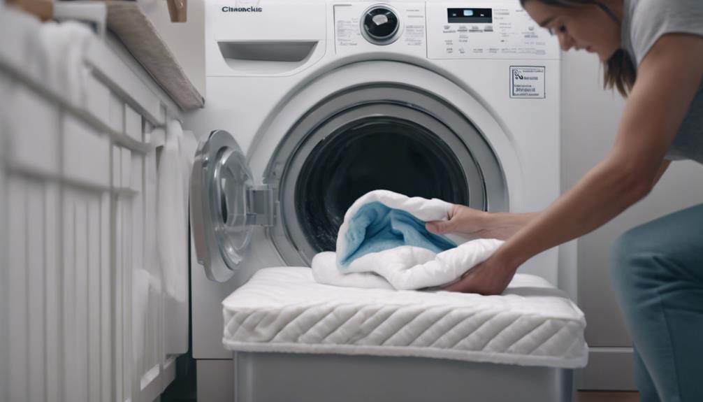 cleaning a mattress pad