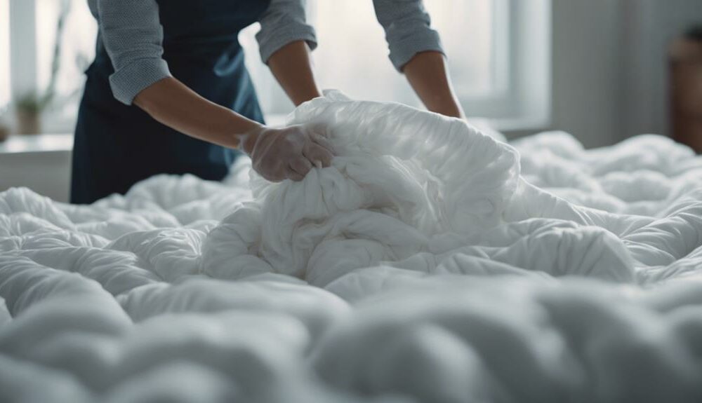 cleaning comforters at home