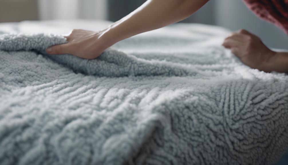 cleaning electric throw blanket