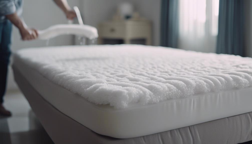 cleaning foam mattress pads