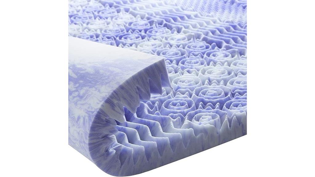 cooling gel infused foam topper