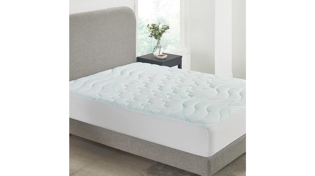 cooling mattress pad for queen bed