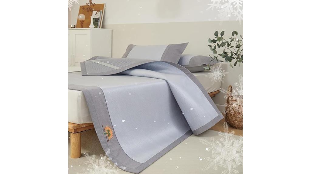 cooling mattress protector gray