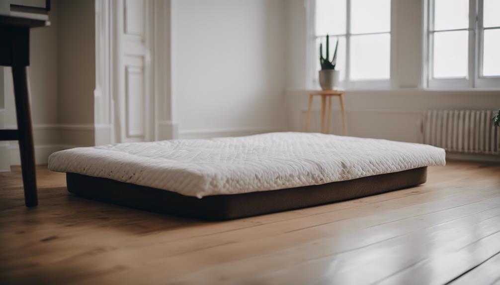 cozy floor mattress setup