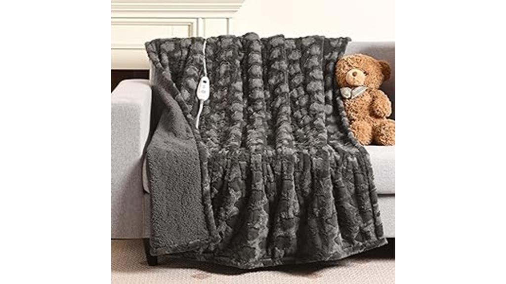 cozy floral patterned blanket