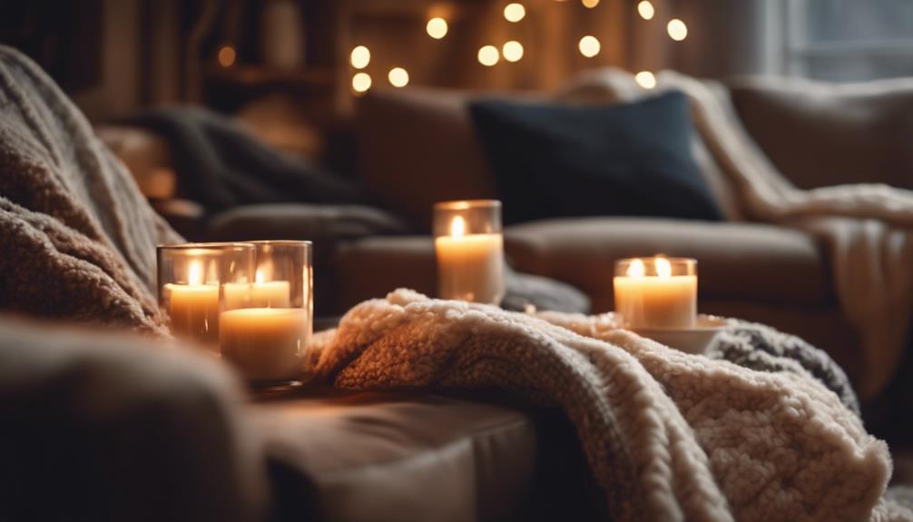 cozy up with blankets