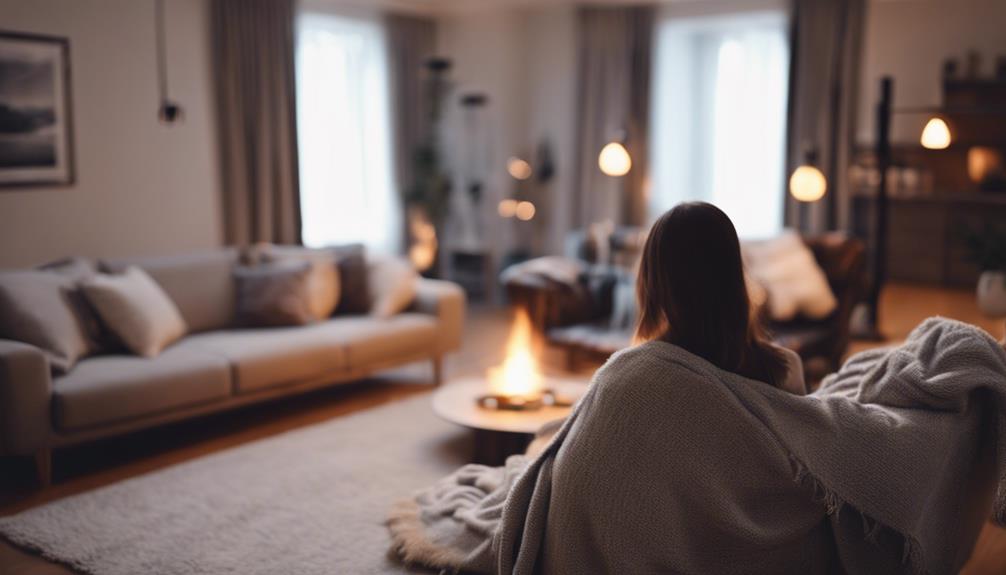 cozy warmth at home