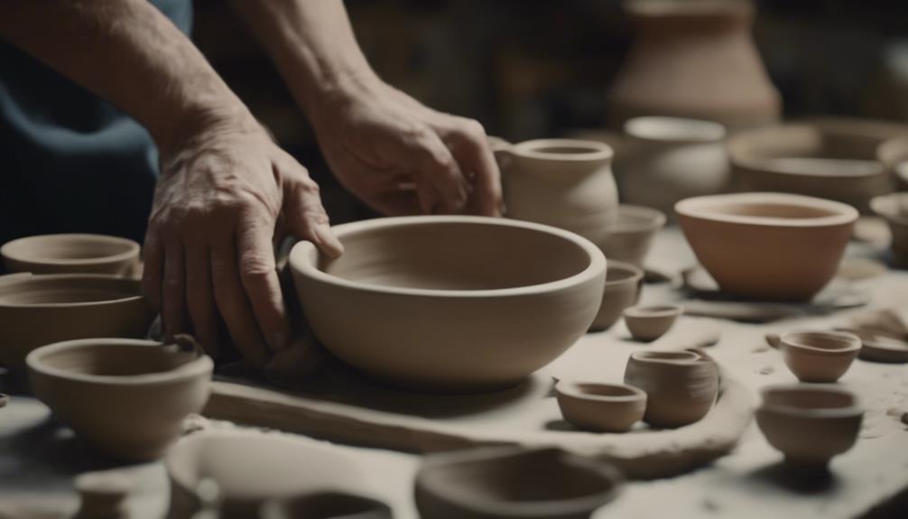 crafting pottery with care