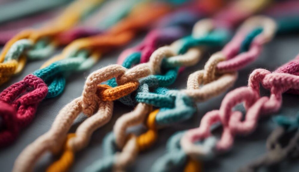 crochet chain stitch details