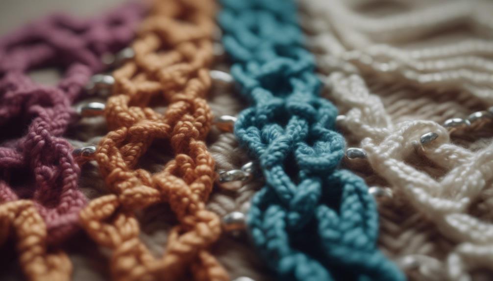 crochet stitch chain exploration
