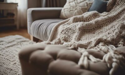 crocheting a cozy blanket