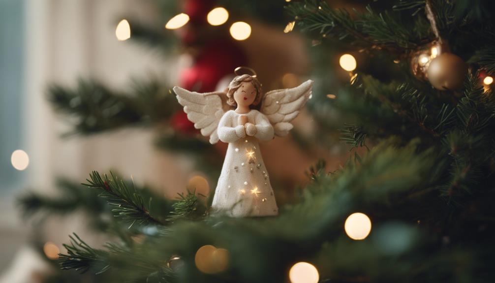 decorate tree with angel