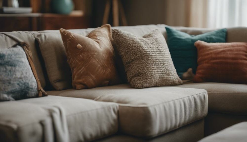 decorate with throw pillows