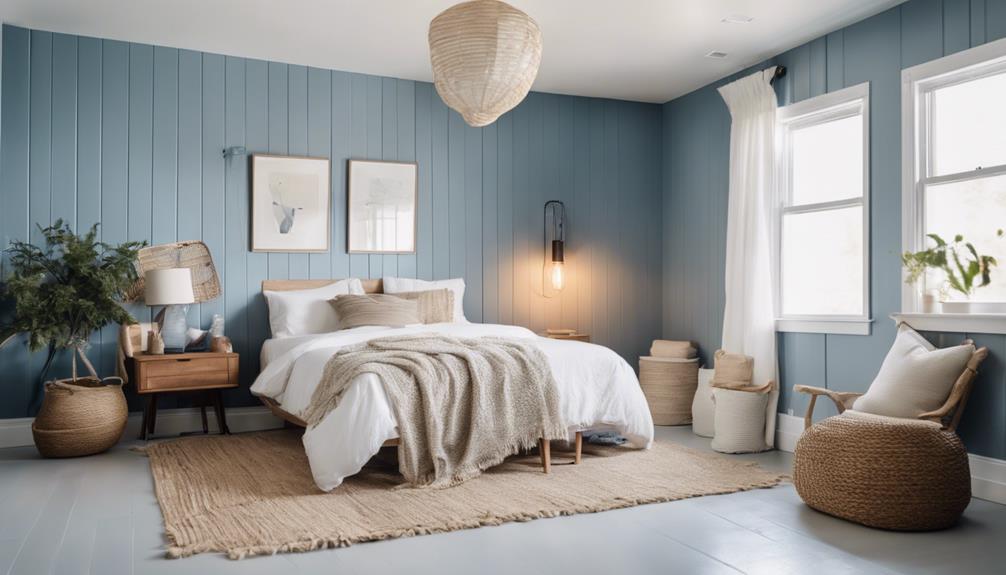 decorating with blue shiplap