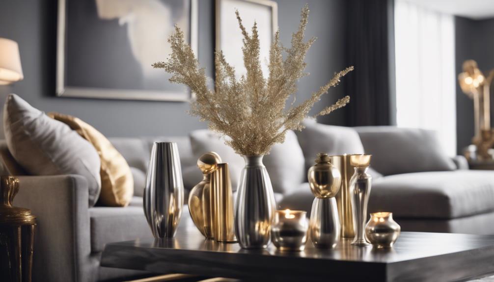 decorating with metallic accents