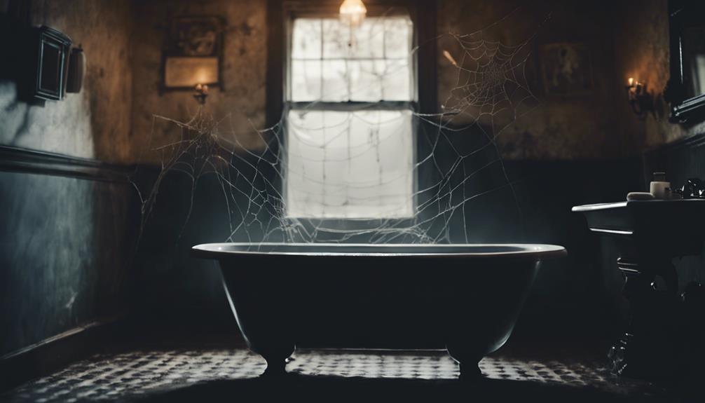 detailed sinister bathroom scene