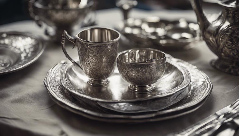 determining silver tableware worth
