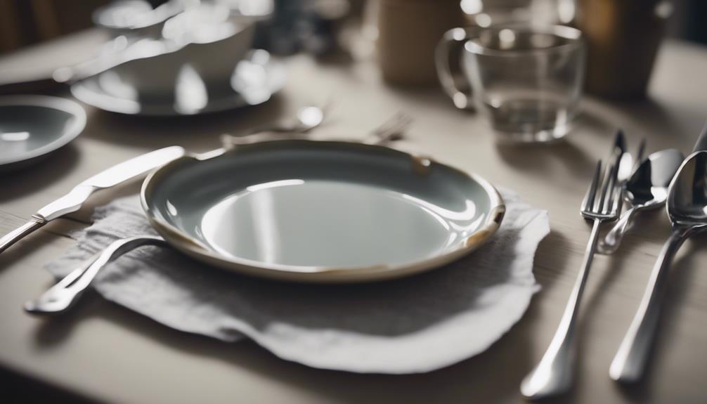 distinguishing tableware from flatware