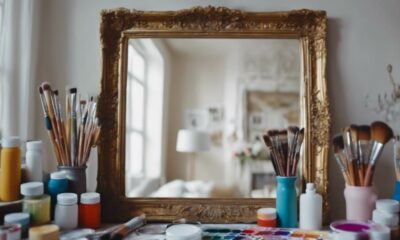 diy mirror frame painting