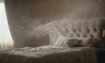 down comforters and dust
