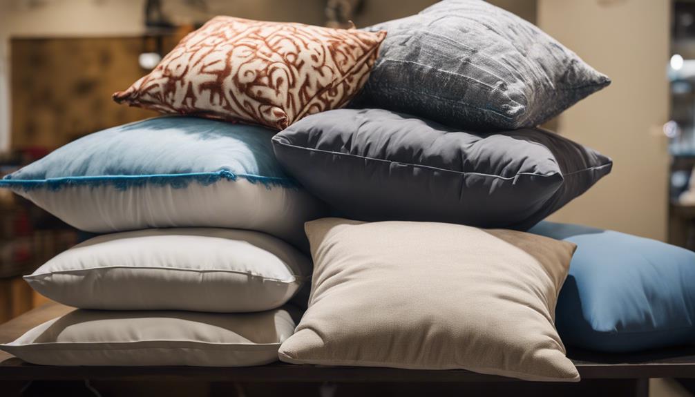 dry cleaning throw pillows
