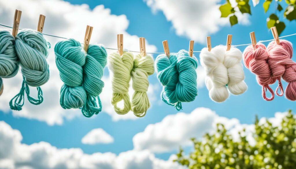 drying cotton yarn