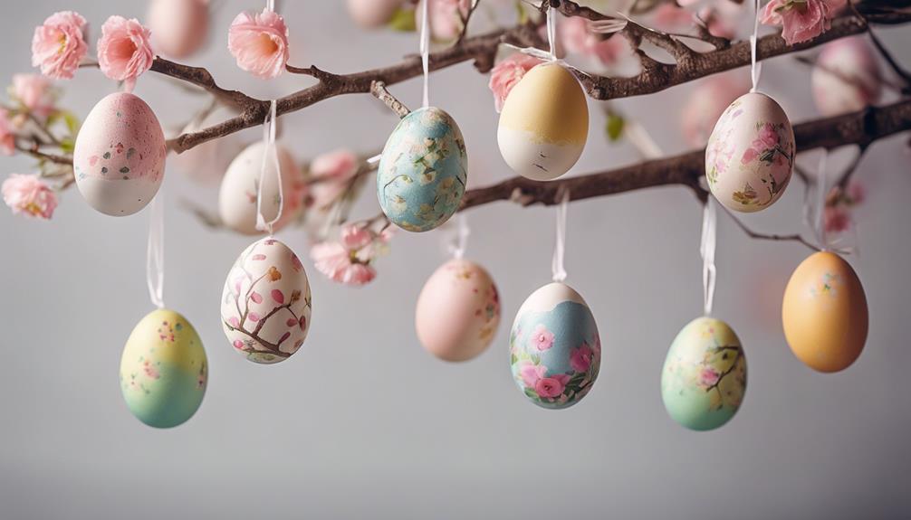 easter egg tree crafting