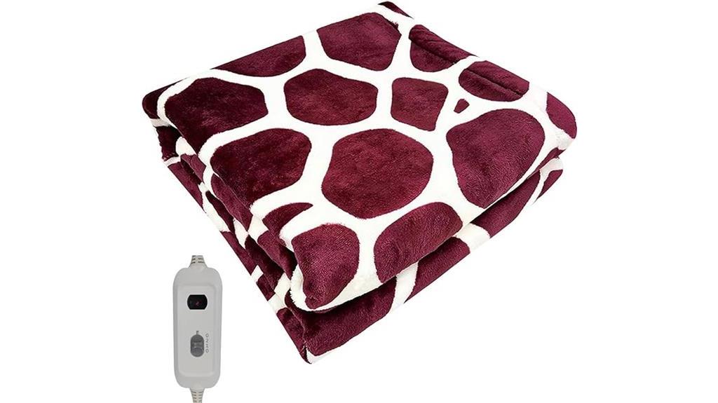 electric heated flannel blanket