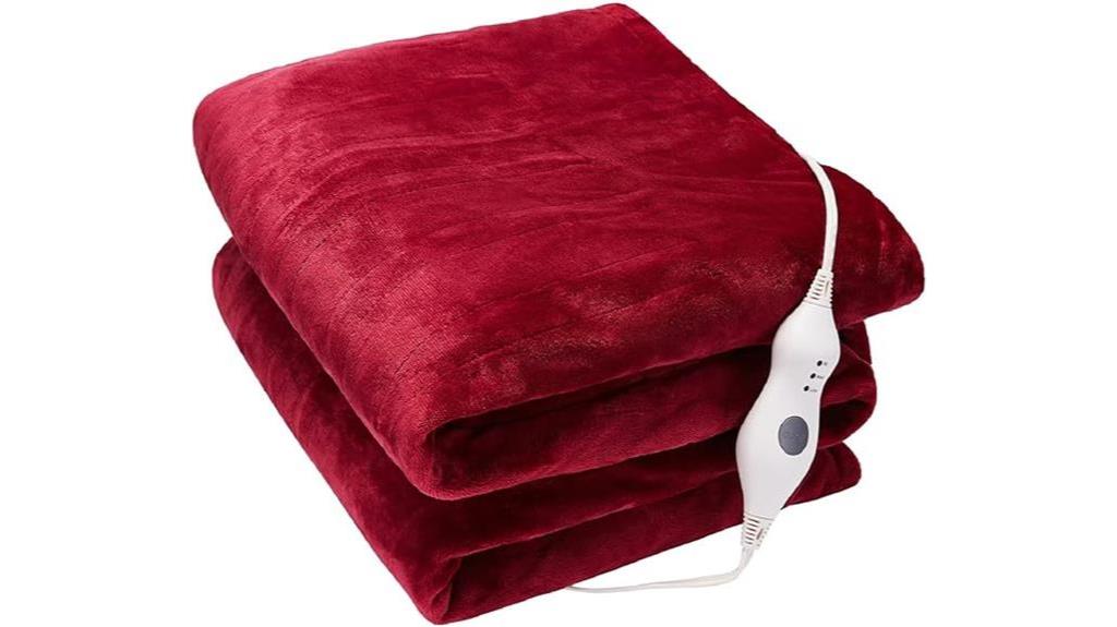electric heated flannel blanket